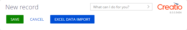 User permits to import Excel data