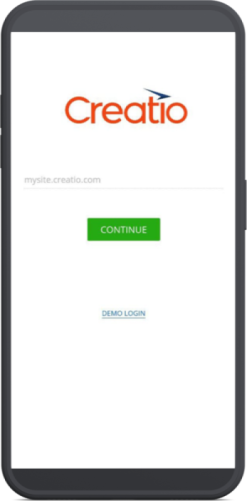 Fig. 1 Log in to Mobile Creatio