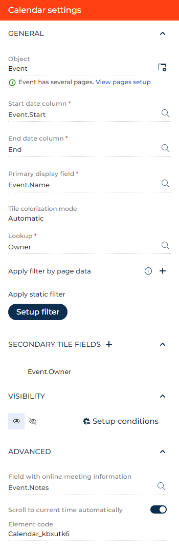 Fig. 1 Set up a Quick filter component that uses a custom filter