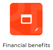 Fig. 1 Properties of the Financial benefits app