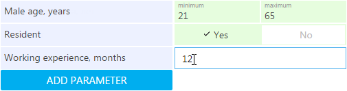 Fig. 7 Specifying a fixed numeric value