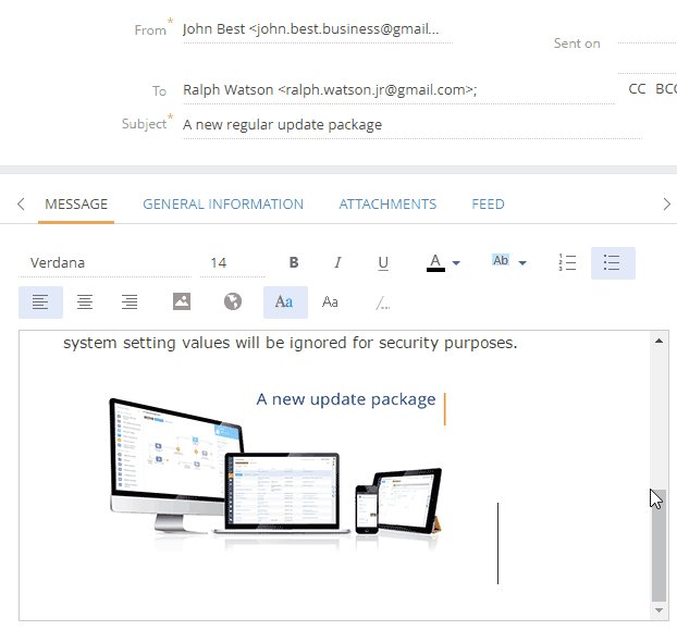 Work with emails Creatio Academy