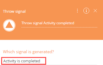 Fig. 3 Example of a Throw signal element that generates the corresponding signal