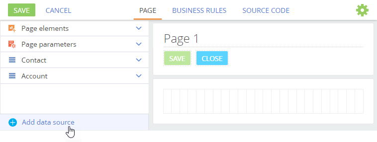 Fig. 6 Add a page data source