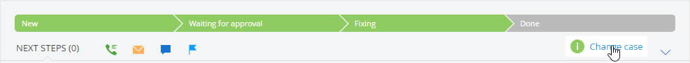 Fig. 4. Switching a running case to the new version.