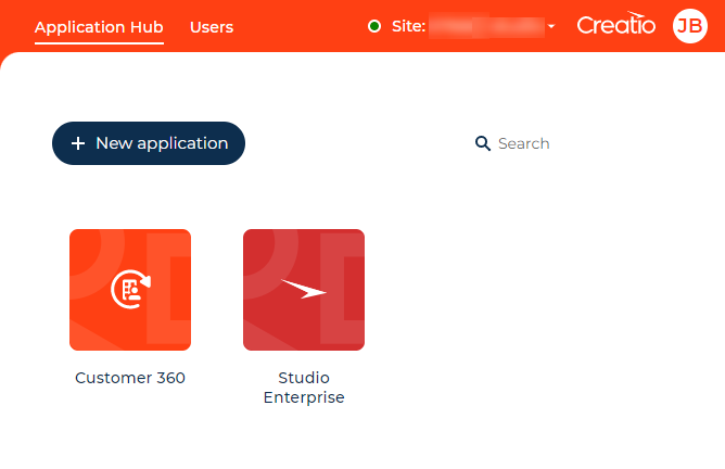 Fig. 8 New app in the Application Hub section