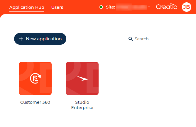 Fig. 7 New app in the Application Hub section