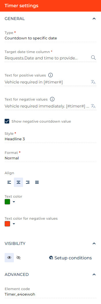 Fig. 1 Set up a Timer component that counts to a date