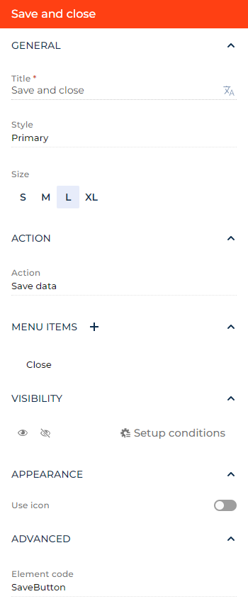 Fig. 4 Set up the button that executes multiple common actions