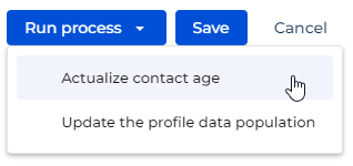 Fig. 7 Button that runs a business process