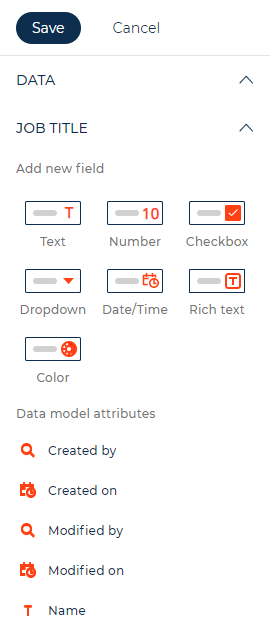 Fig. 2 Data in the Freedom UI Designer