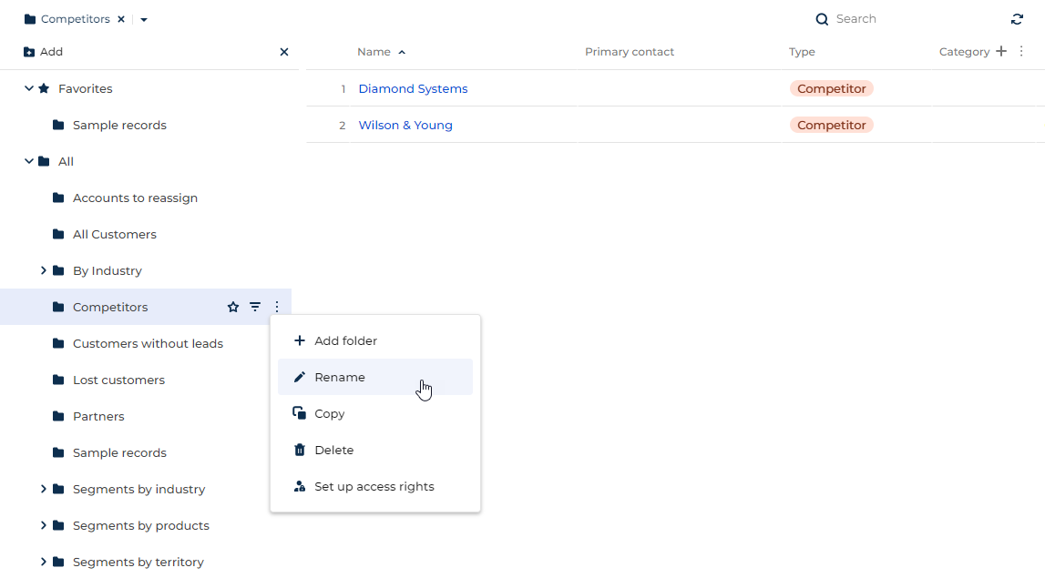 Fig. 16 Folders component