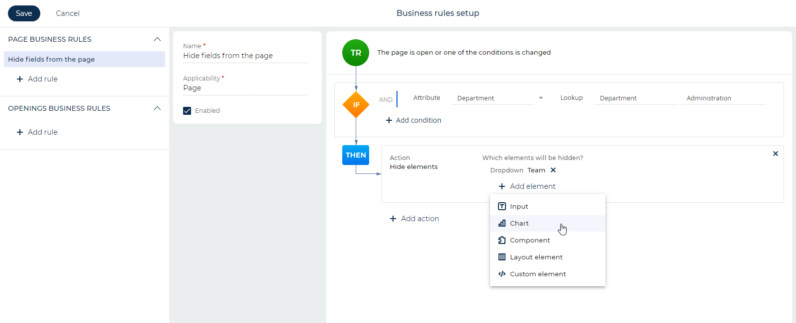 Business Rule Designer for Freedom UI