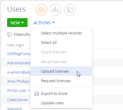 Fig. 5 Upload a license file to Creatio