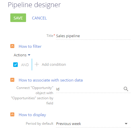 Fig. 31 Sales pipeline setup page