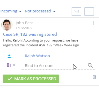 Fig. 12 Bind an email message to another record using email message fields