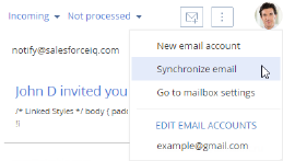 Fig. 5 Synchronize email
