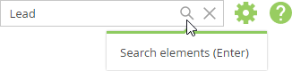 Fig. 3 Search for process elements and display search results