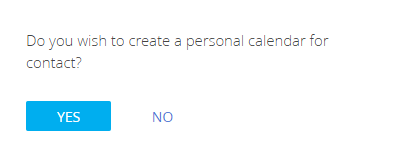 How to configure a personal calendar for a contact Creatio Academy