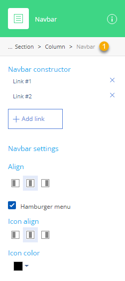 Fig. 10 Navbar setup area