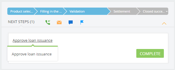 Fig. 2 Activity on the Validation stage