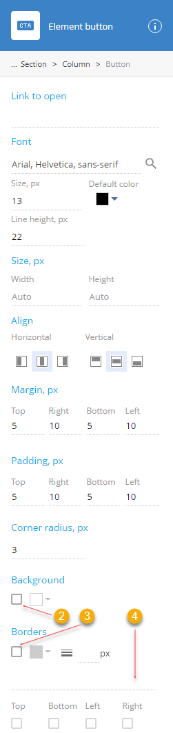 Fig. 4 Button setup area