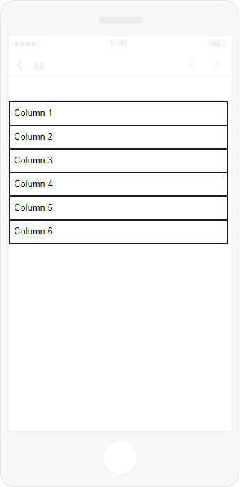 Fig. 14 Mobile layout of a section with 6 columns