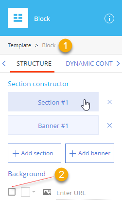 Fig. 5 Block setup area