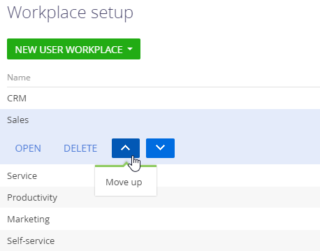 Fig. 2 Change the workplace position in the list